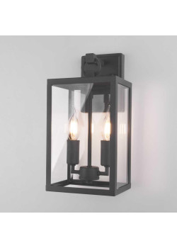 Уличный настенный светильник Elektrostandard Candle 35150/D темно-серый a058478