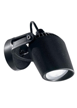 Уличный настенный светодиодный светильник Ideal Lux Minitommy AP Nero 4000K 096476