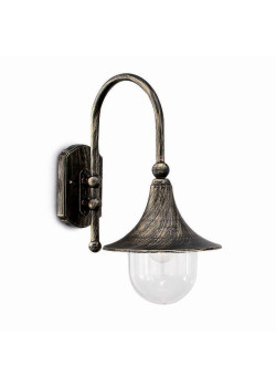 Уличный настенный светильник Ideal Lux Cima Ap1 Nero Antico 024134