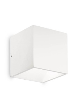 Уличный настенный светодиодный светильник Ideal Lux Rubik Ap1 Bianco 4000K 149745
