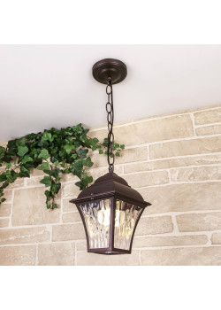 Уличный подвесной cветильник Elektrostandard Apus H черное золото GL 1009H a043115