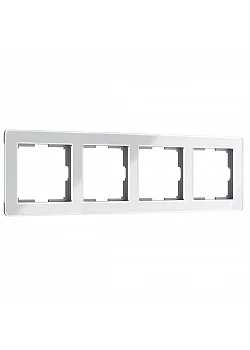 Рамка Werkel Acrylic на 4 поста белый W0042701 4690389190520